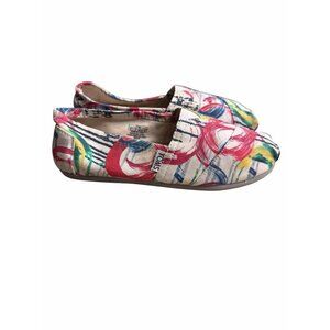 Toms Womens Shoes Size 5 Paint Strokes Multicolor Flats Slip Ons